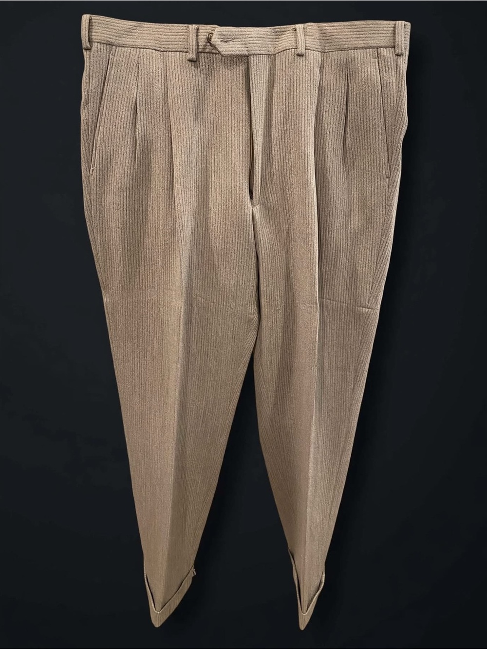Gianfranco Ferre Menβs Wool Pleated Trousers in Beige Christian Dior